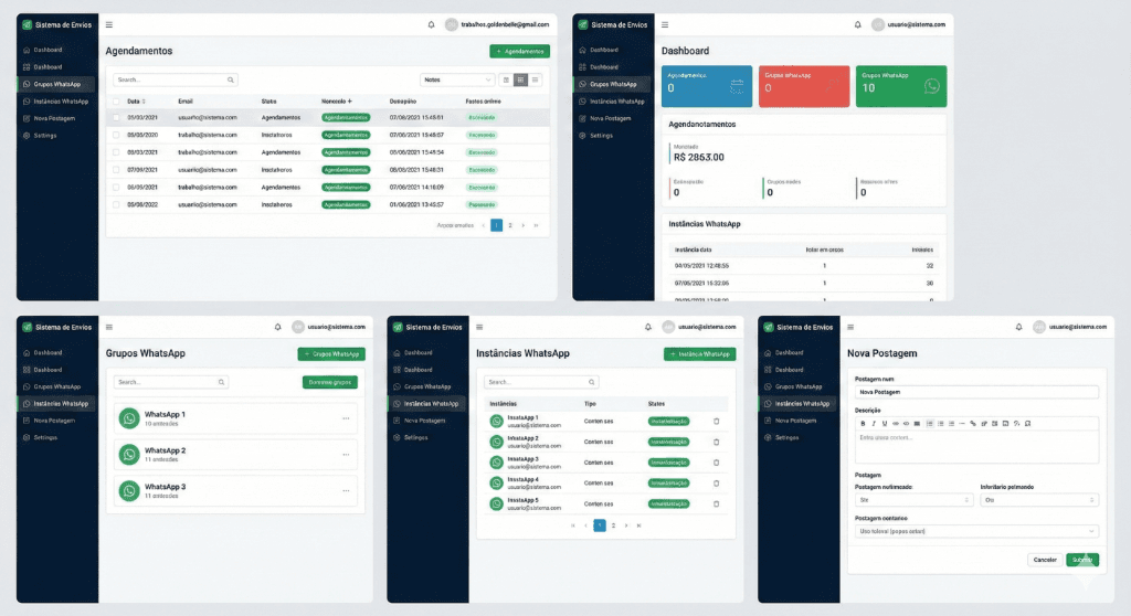 Dashboard WhatsApp Joias